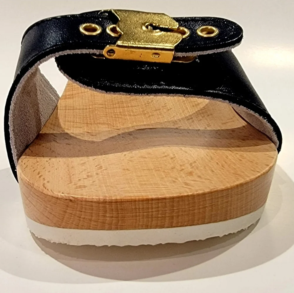 Dr scholls "STYLE " WOODEN CLOGS - Picture 5 of 7